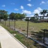 Black Chain Link Fence System 1